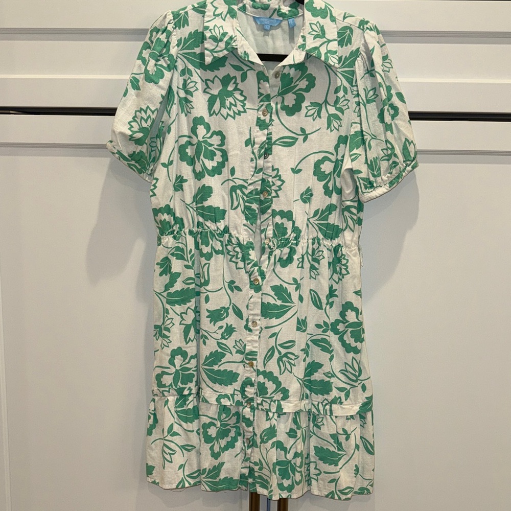 Draper James Puff Sleeve Shirt Dress - Picture 3 of 5